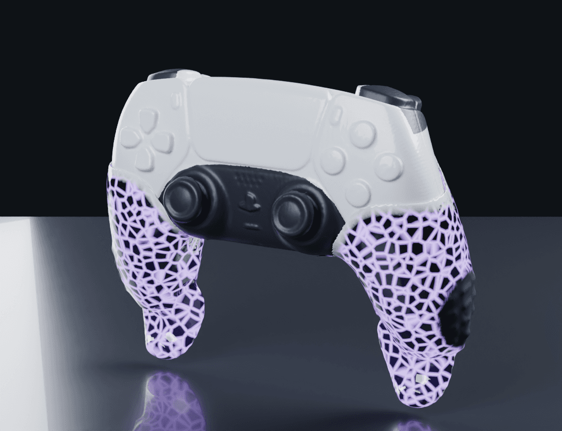 Dark Matter Grips fitted to a controller